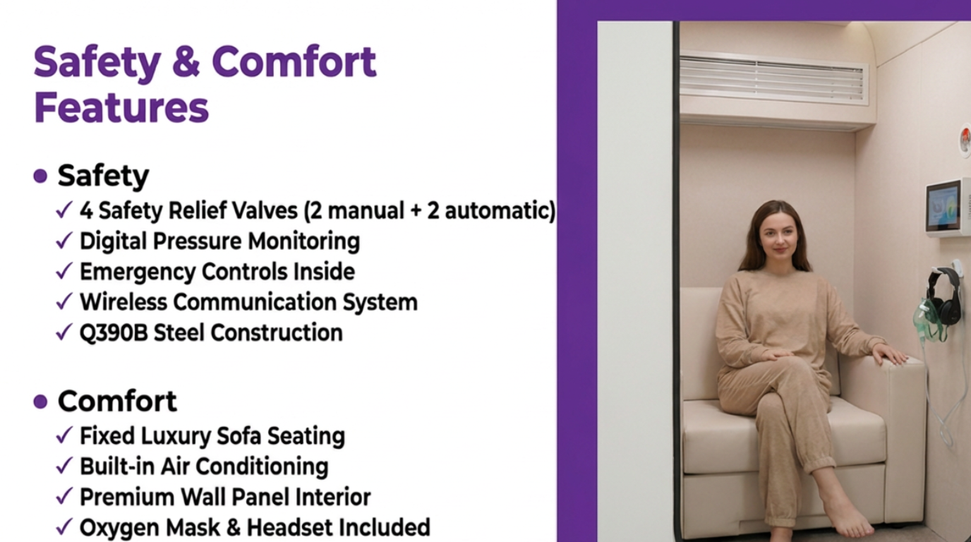 A0 Mini Professional Hard Hyperbaric Chamber 2ATA