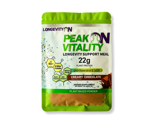 Longevity Support + Energy Supplement Sample | Peak VitalityON